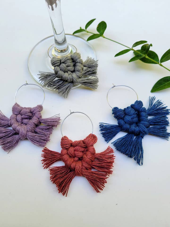 Wine glass charms for wholesale by Let Life Fly