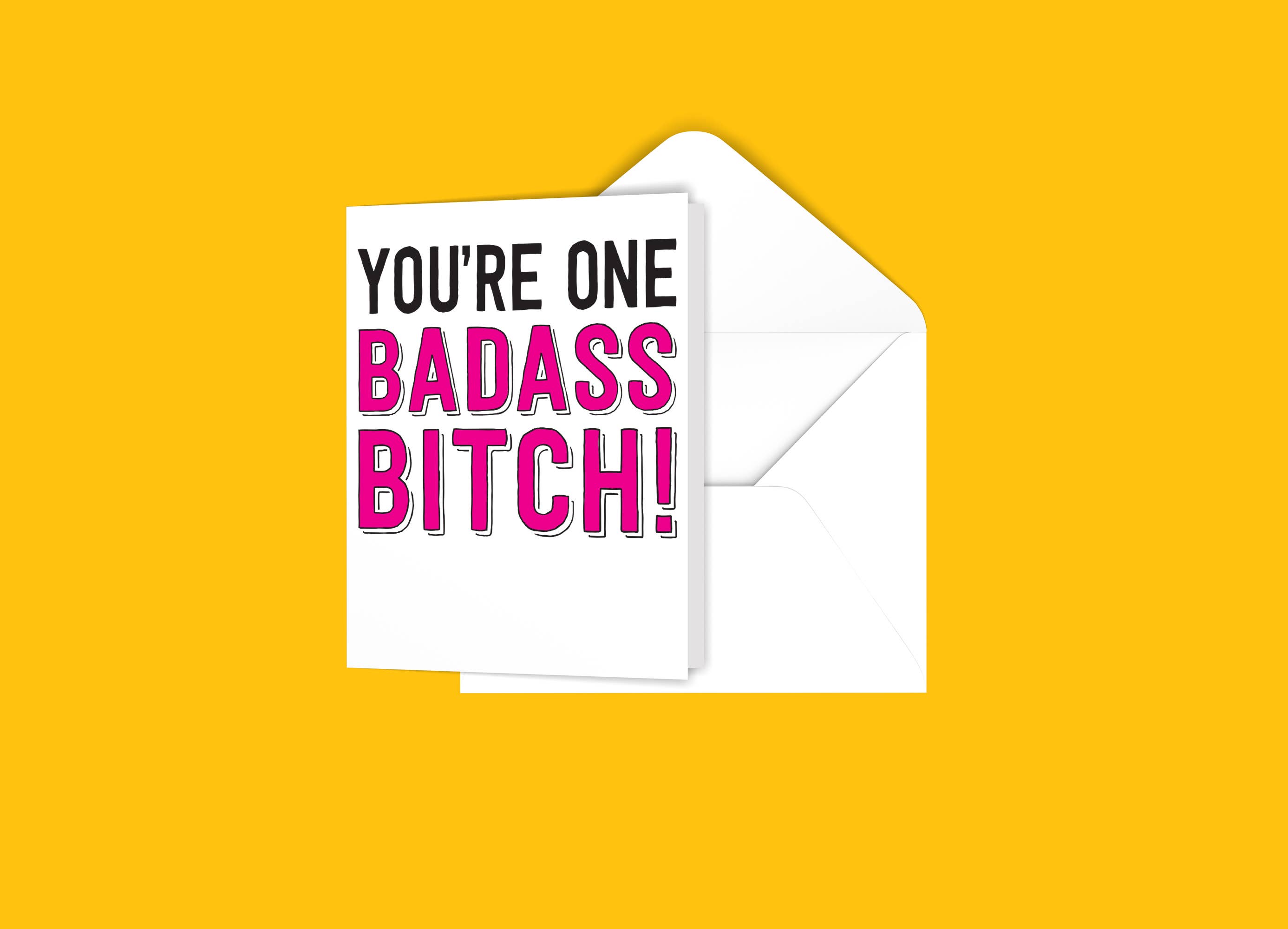 Black River Letterpress & Paper Co. - Vente Carte de vœux classique - Tu es une salope à cuire ! Carte de voeux