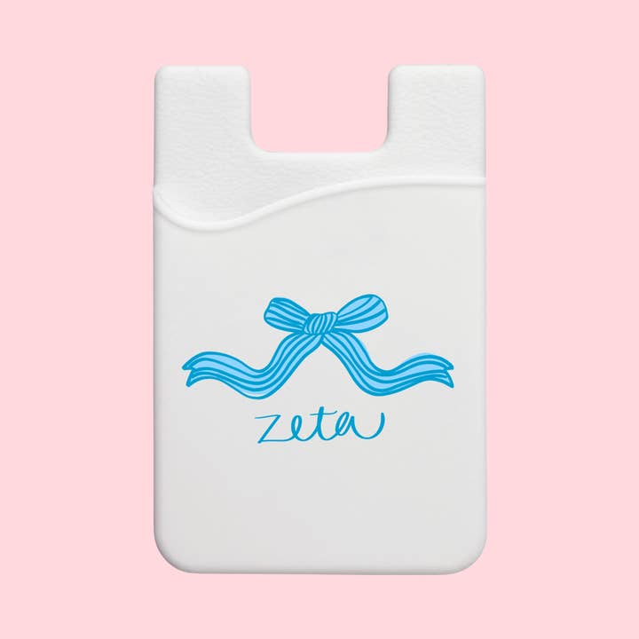 Duo Threads - Wholesale Phone Wallet - Women's - Zeta Tau Alpha Coquette Bow Sorority Phone Wallet0