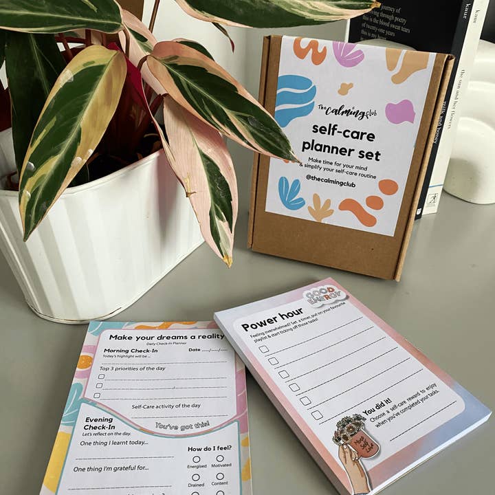 Self-Care Planner duo - Duas planeadoras de secretária A6 por atacado de The Calming Club