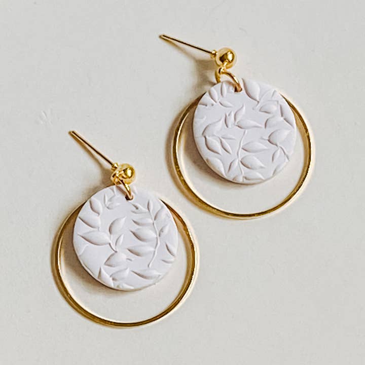 Round Textured Ring Accented for wholesale by Happily Handmade Clay