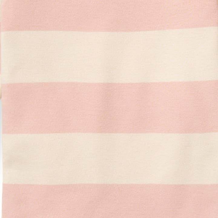 Pink Sand Rugby Stripe Infant PJ Set for wholesale on Faire