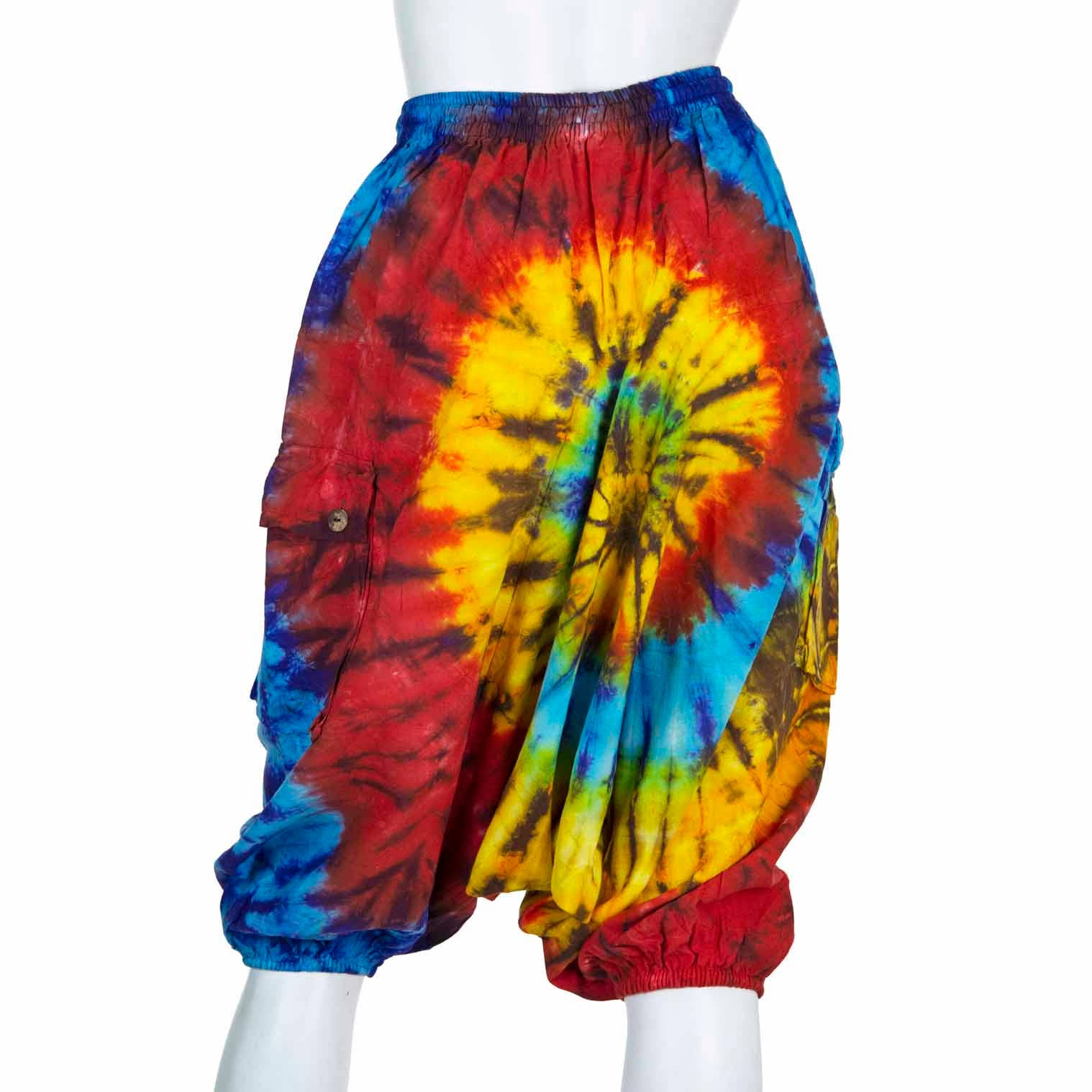 Siesta – wholesale Trousers – Unisex – Tie Dye Ali Baba Short Trousers6