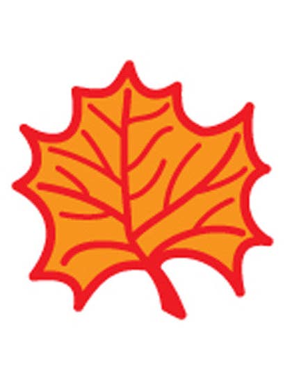 Timbre incitatif - Feuille d'érable pour la vente par Creative Shapes Etc.