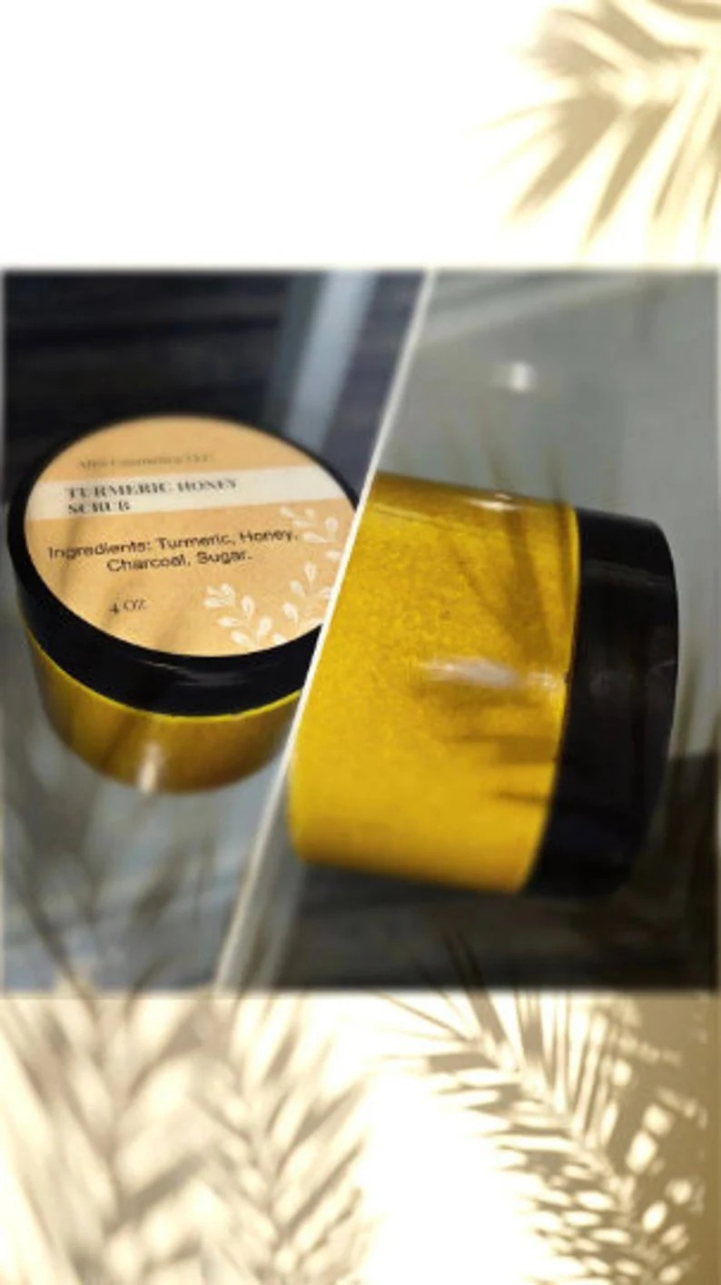 AfroCosmetics & Culture - Wholesale Body Scrub/Exfoliant - Turmeric Honey Scrub, All Natural Skin Brightening Body2