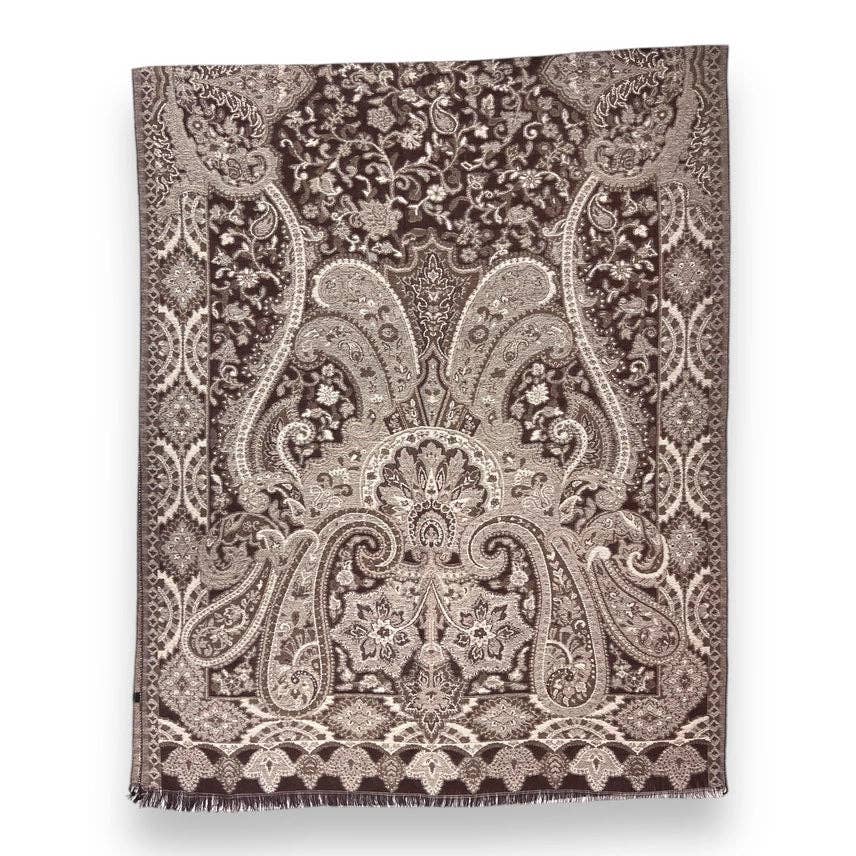 Lili Scarves (US Duty Free) - Wholesale Scarf - Women's - Premium Paisley Print Pashmina Scarf6