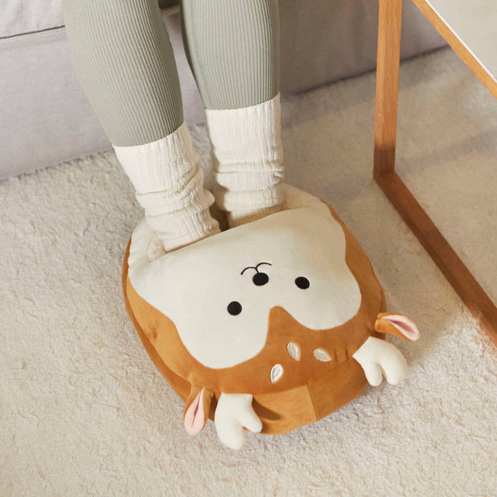 Balvi – Großhandel Hausschuhe – Damen – Balvi Deerling Fußwärmer aus braunem Polyester1