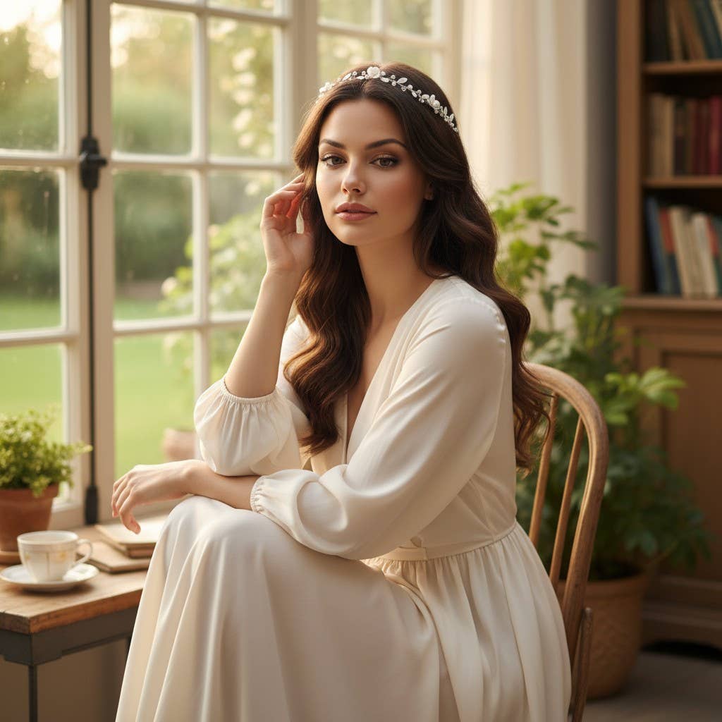 Athena Bridal Jewellery – Großhandel Haarschmuck-Set – Demen – HARMONY HAARRANKE, HP223, SILBER0