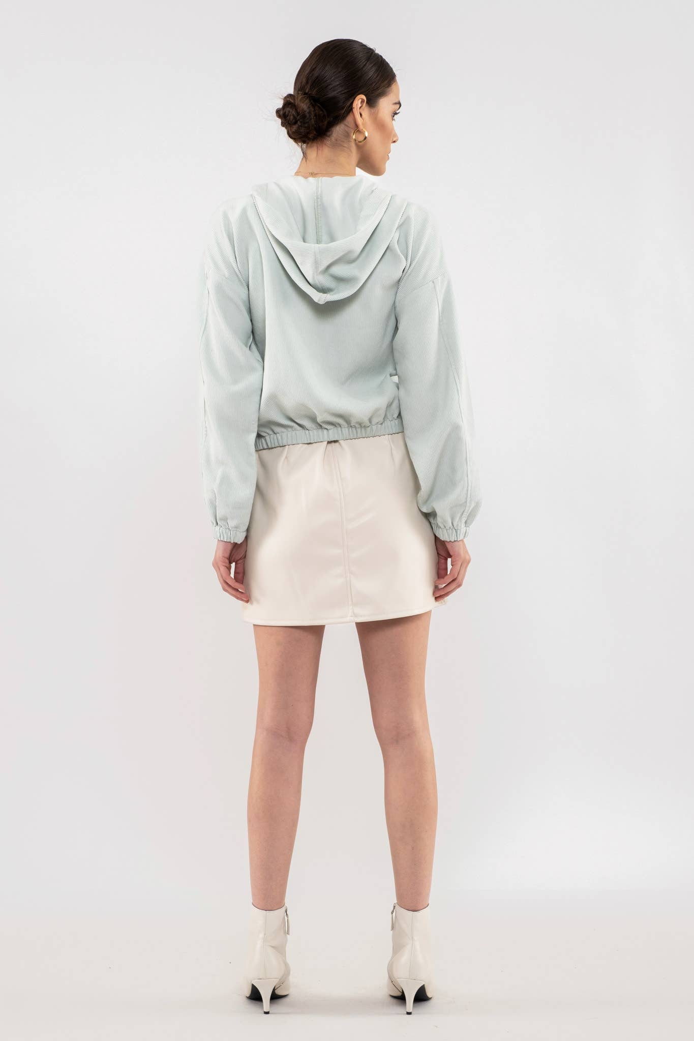 Blu Pepper – Blusão - Mulher por atacado – CASACO DE VELUDO COM ZÍPER11