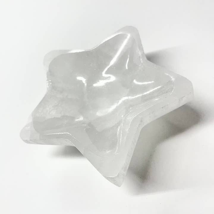 Selenite Star Bowls for wholesale by Craftstones