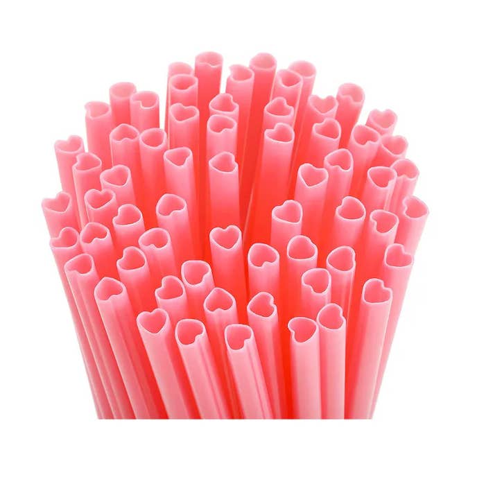 Heart Shaped Drinking Straws for wholesale by Glitter Party Co