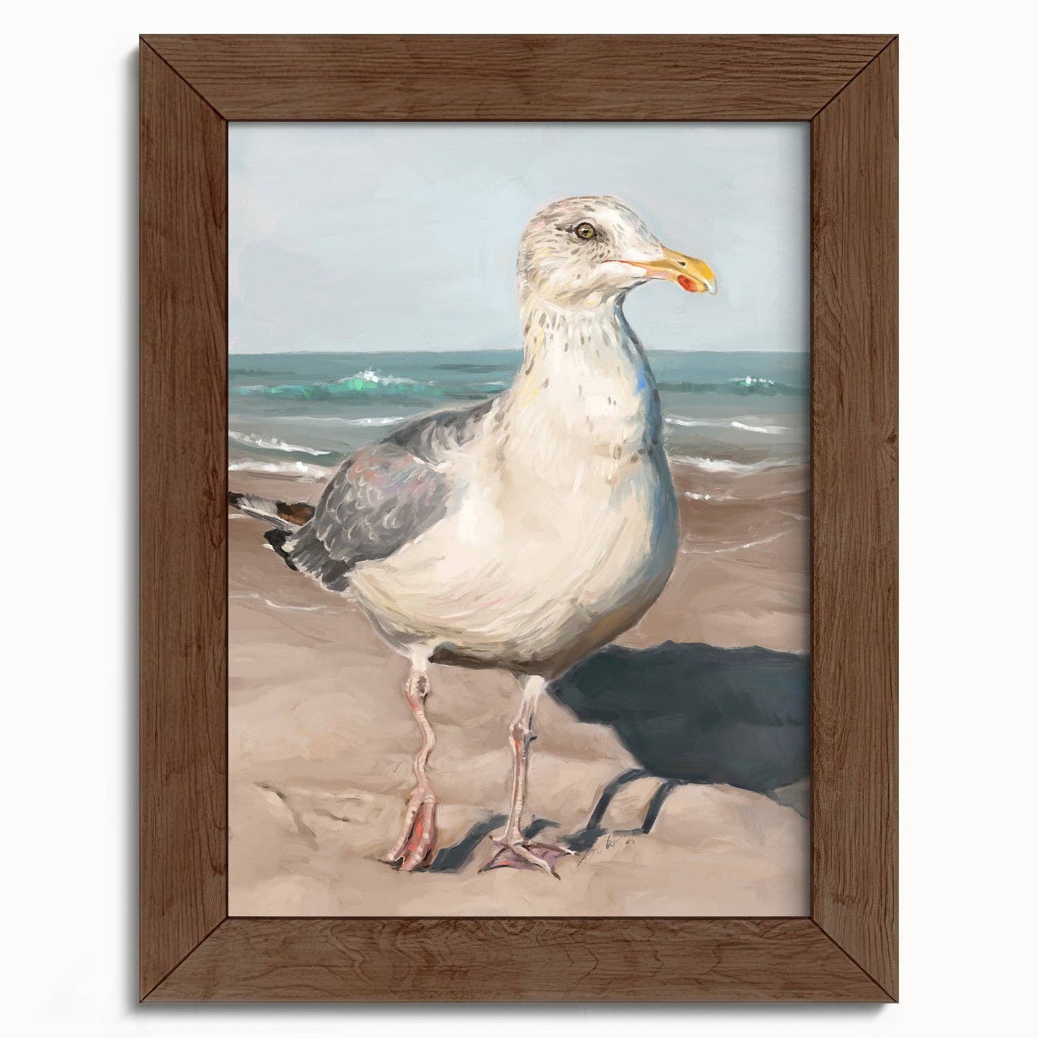 The Ugly Cat Studio - Wholesale Art Print - Seagull with Wobbly Leg Fine Art Print7