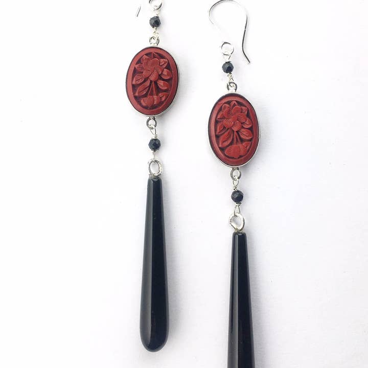 Cinnabar Earrings for wholesale by Great Falls Jewelry