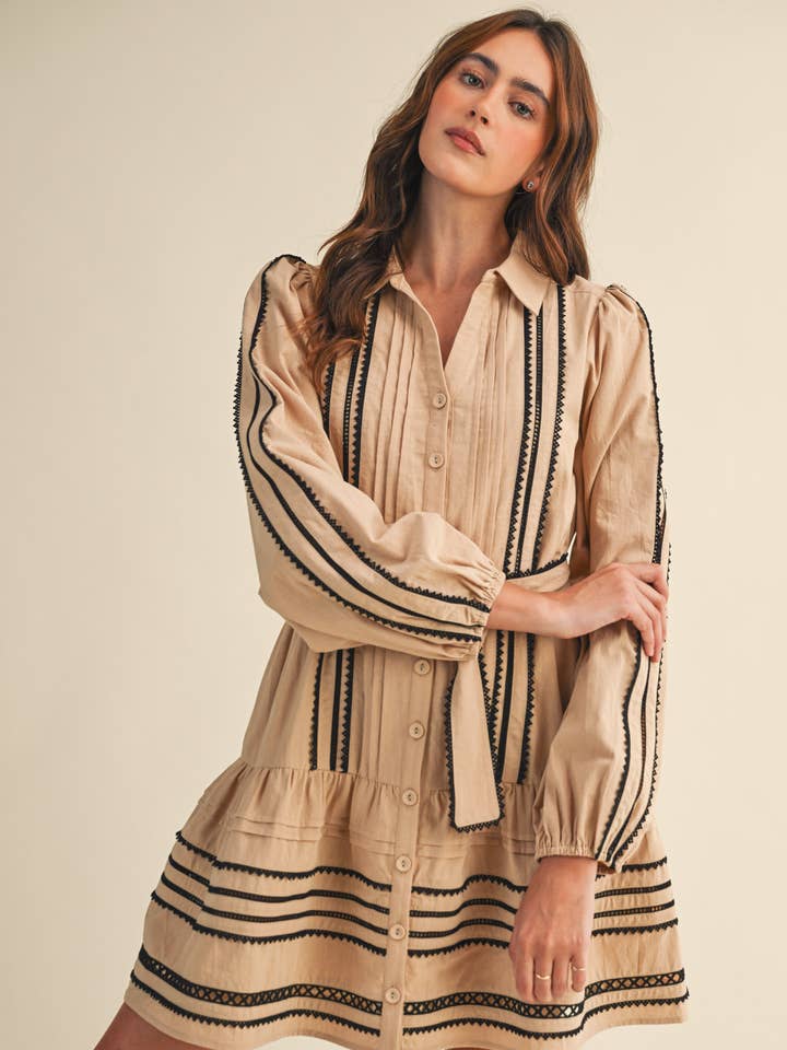 CONTRAST LACE TRIM BELTED MINI DRESS MDR4205 and other Purchase Wholesale sofie the label. Free Returns & Net 60 Terms on Faire trending on Faire.