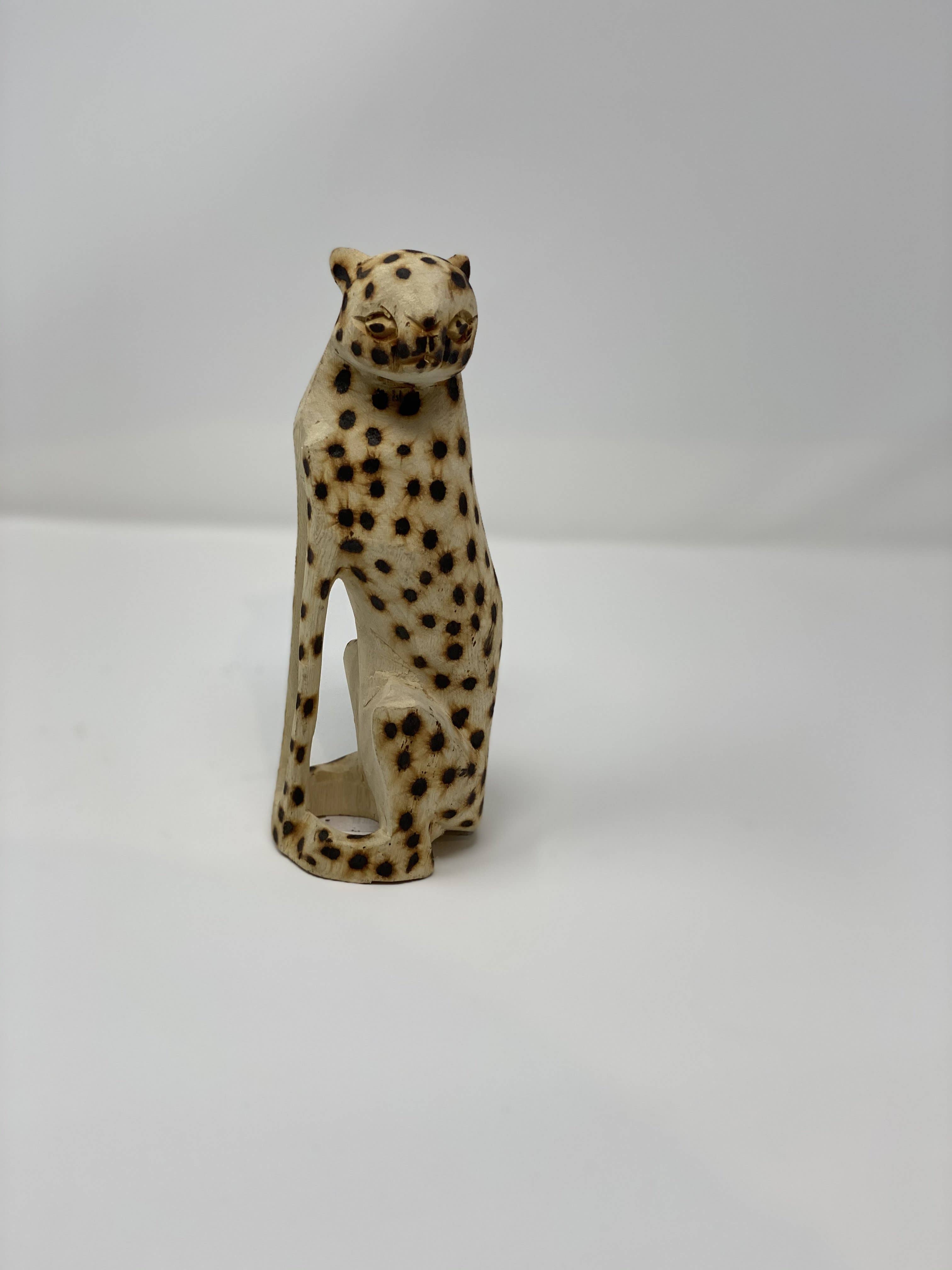 Botanical Boys – wholesale Decorative tabletop object – Swazi Cheetahs Handmade Jacaranda Wood Tabletop Decor3