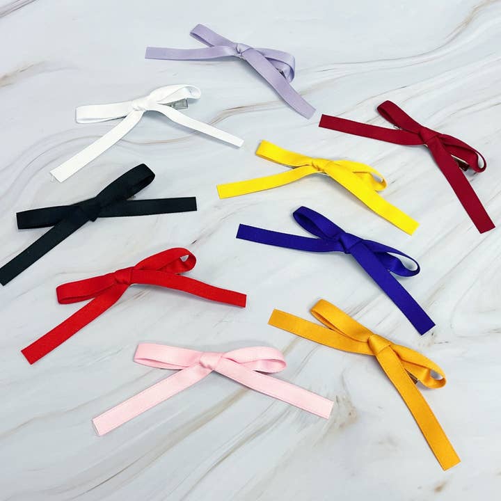 Ellison+Young - Wholesale Hair Clip - Women's - Solid Bow Hair Clip Set Of 510