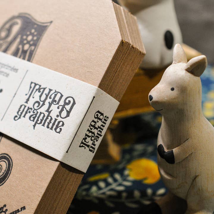 L'Atelier Letterpress - Wholesale Stationery/Notecard Set - Typography collection (32 Letterpress cards)1