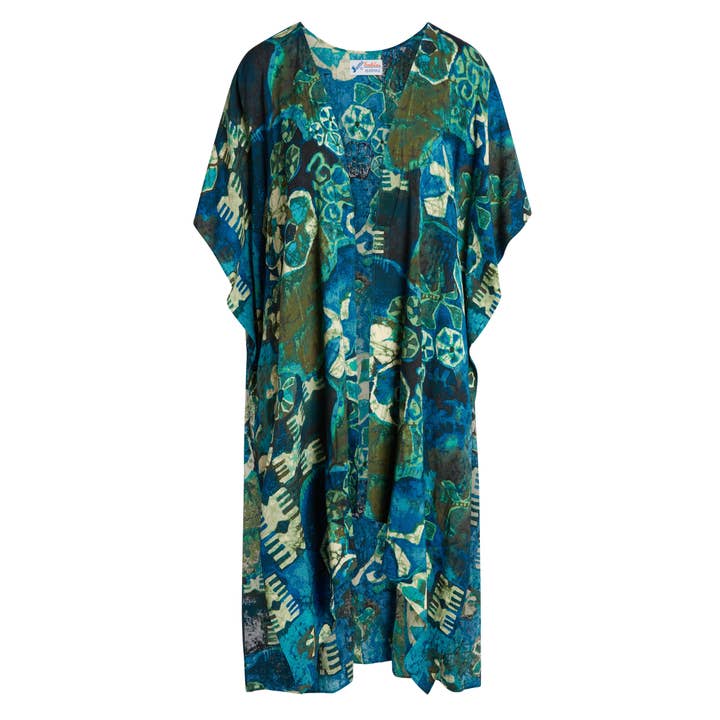 JAMS World - Venta al por mayor Kimono - Mujer - Chaqueta Kimono - Tiare Azul Brillante