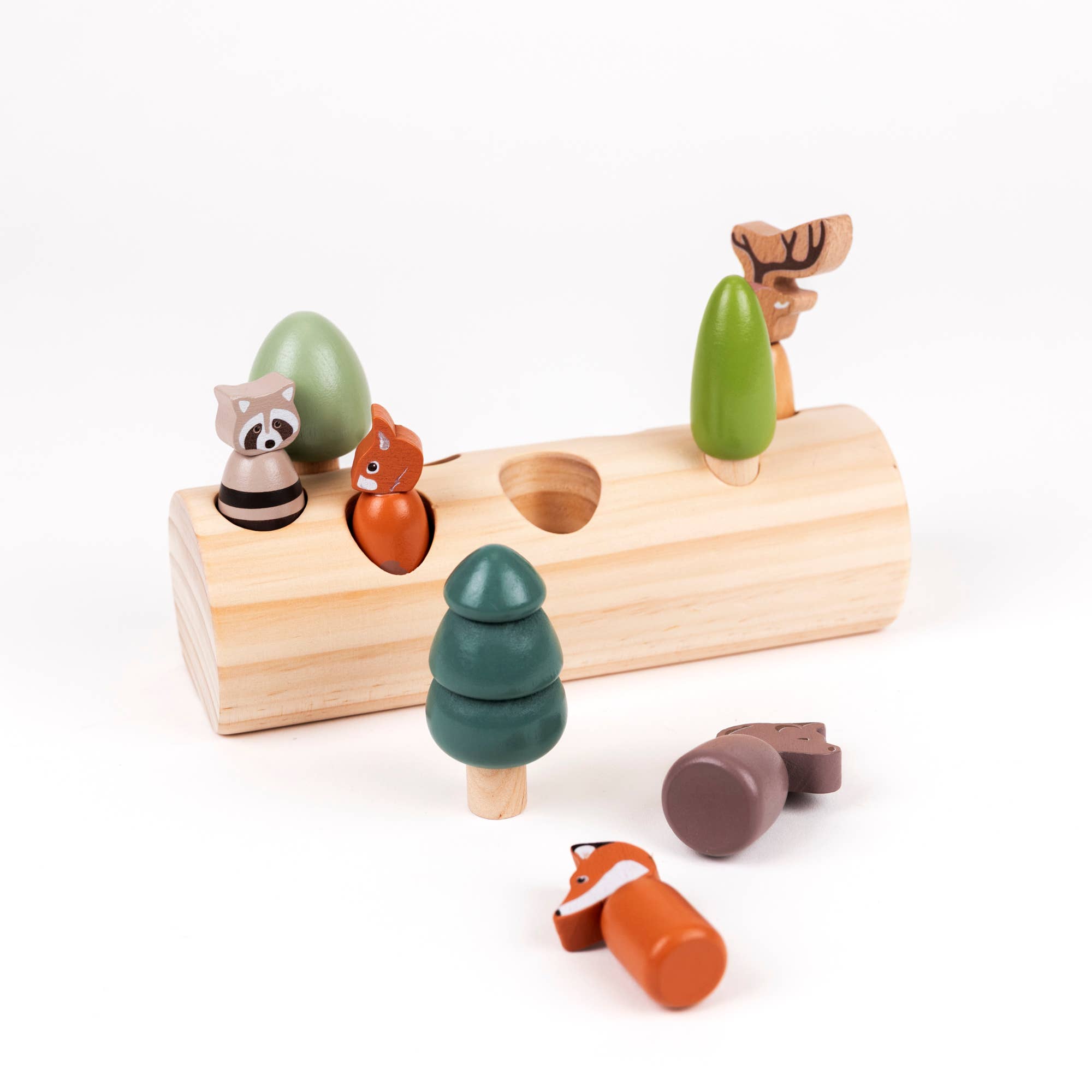 Egmont - Wholesale Wood Toy - Kids - Forest Animals In A Log9