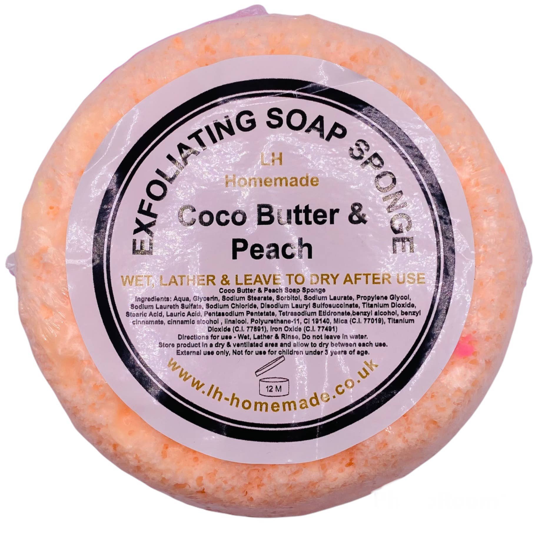 LH Homemade - Wholesale Bath Pouf/Sponge - Exfoliating Soap Sponge Huge 180g  High Quality.White label10