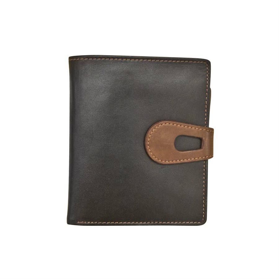 ili New York - Vendita all'ingrosso Portafogli - Donna - Portafoglio piccolo in pelle con chiusura a linguetta1