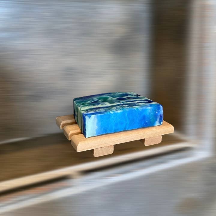 Howells Wood Products - Wholesale Bath Soap Dish - handcrafted repurposed red alder wood soap dish