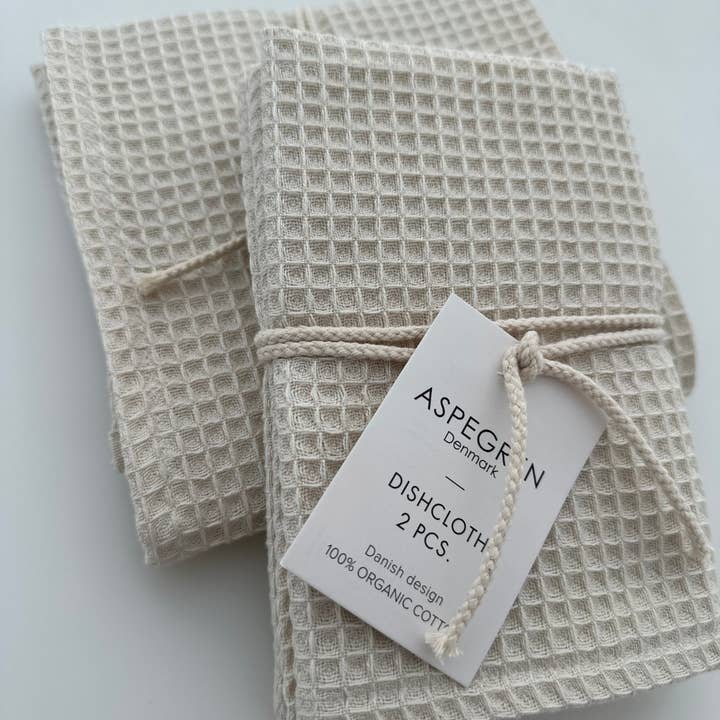 Aspegren Denmark - Wholesale Dishcloth - Dishcloths - Organic Cotton - Set of 2 - North - Birch4