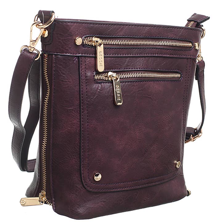 Bessie London - Venta al por mayor Bandolera - Mujer - BANDOLERA CON DOBLE BOLSILLO FRONTAL CON CREMALLERA18