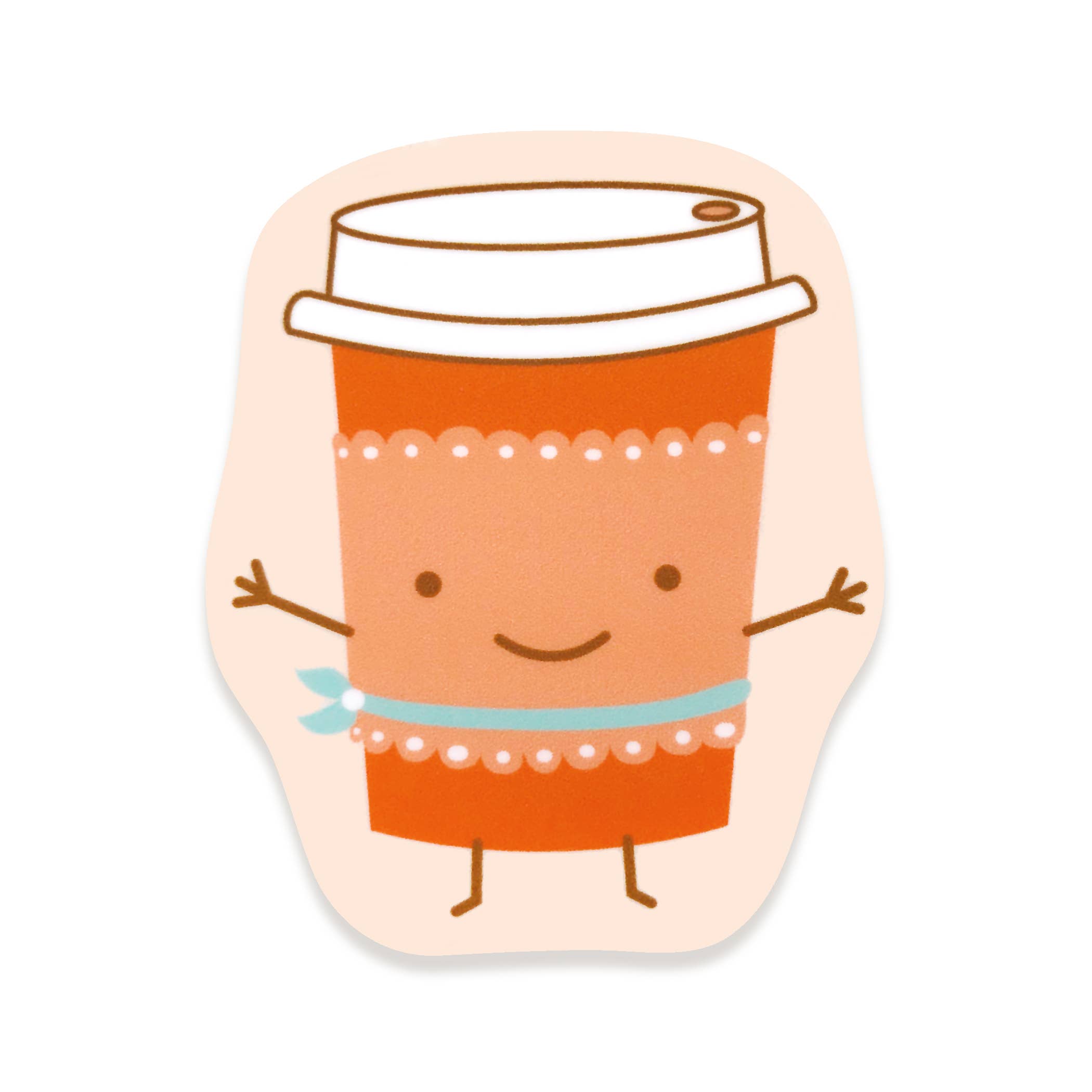 Night Owl Paper Goods – postal de agradecimento por atacado – Cartão de agradecimento com adesivo de café com leite2