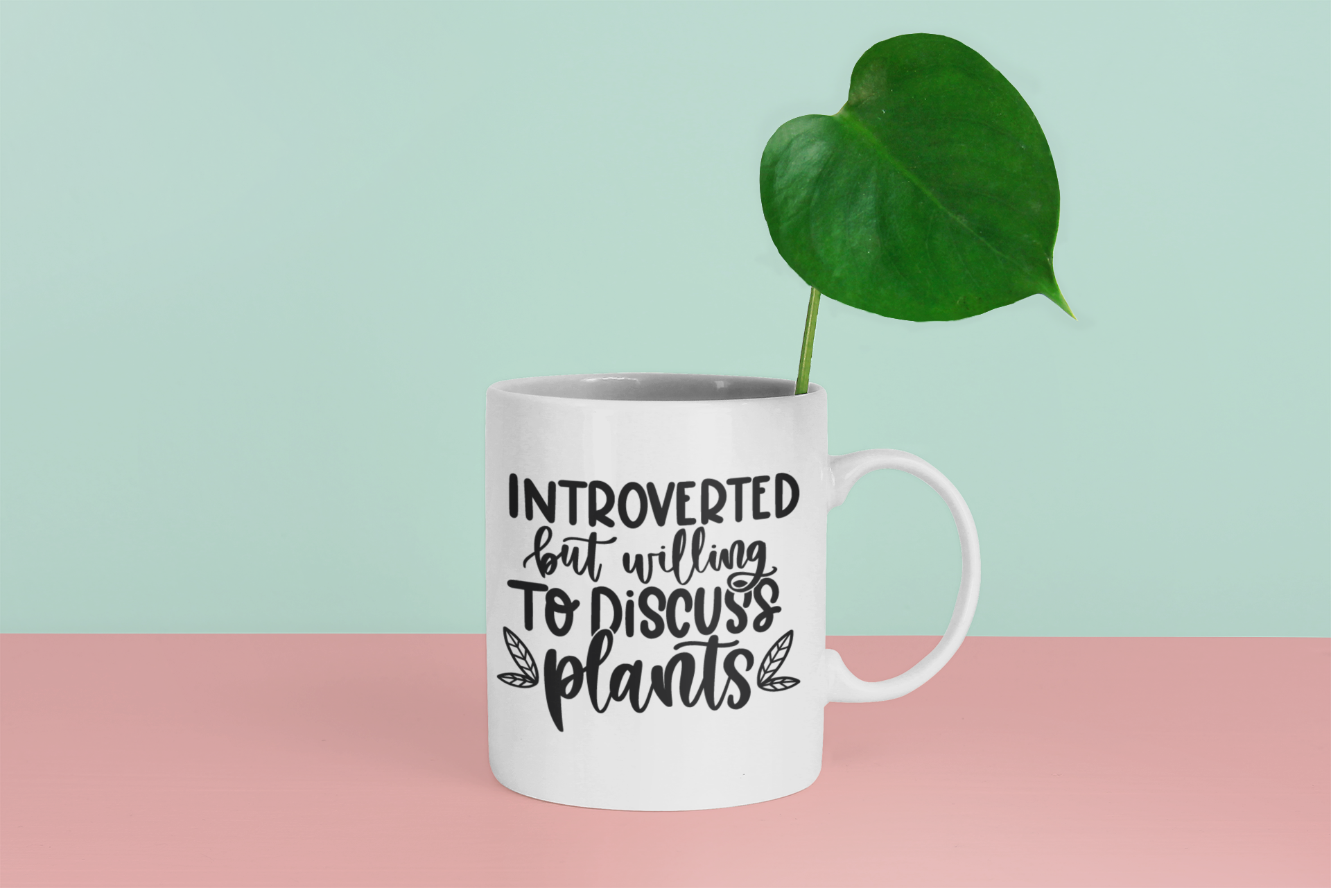 WinsterCreations™ – wholesale Coffee mug – Introverted But Willing To Discuss Plants Plant Mom Mug4