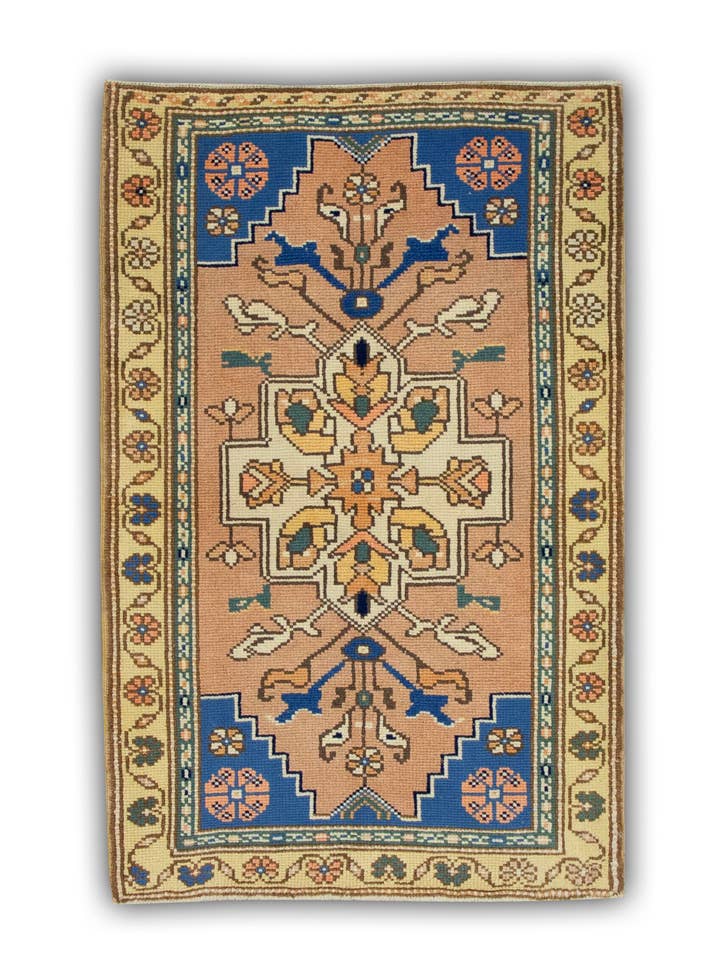 Turkish Vintage Anatolian Rug 2'6" x 3'10" #139 for wholesale by Turkish Rug