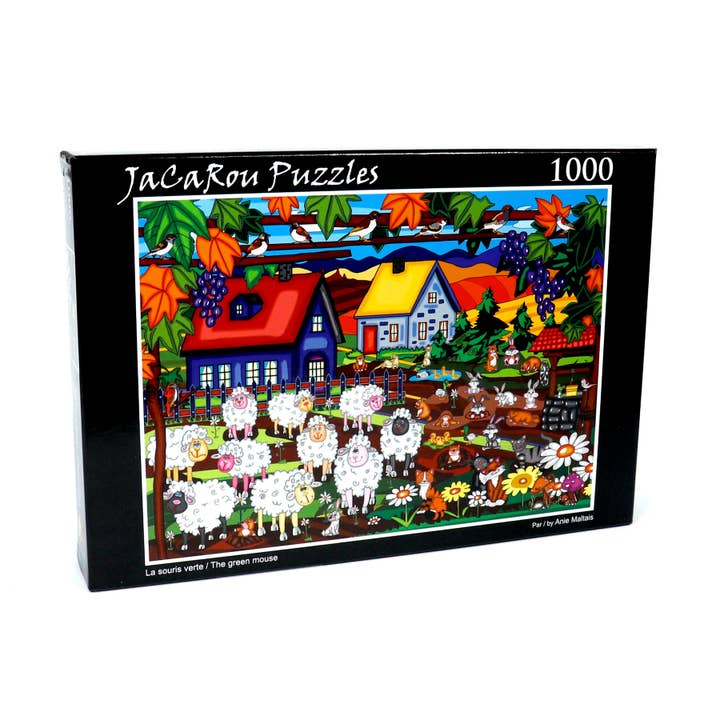 JaCaRou Puzzles Inc. – wholesale Puzzle – Adult – The Green Mouse 1000pcs Jigsaw Puzzle3
