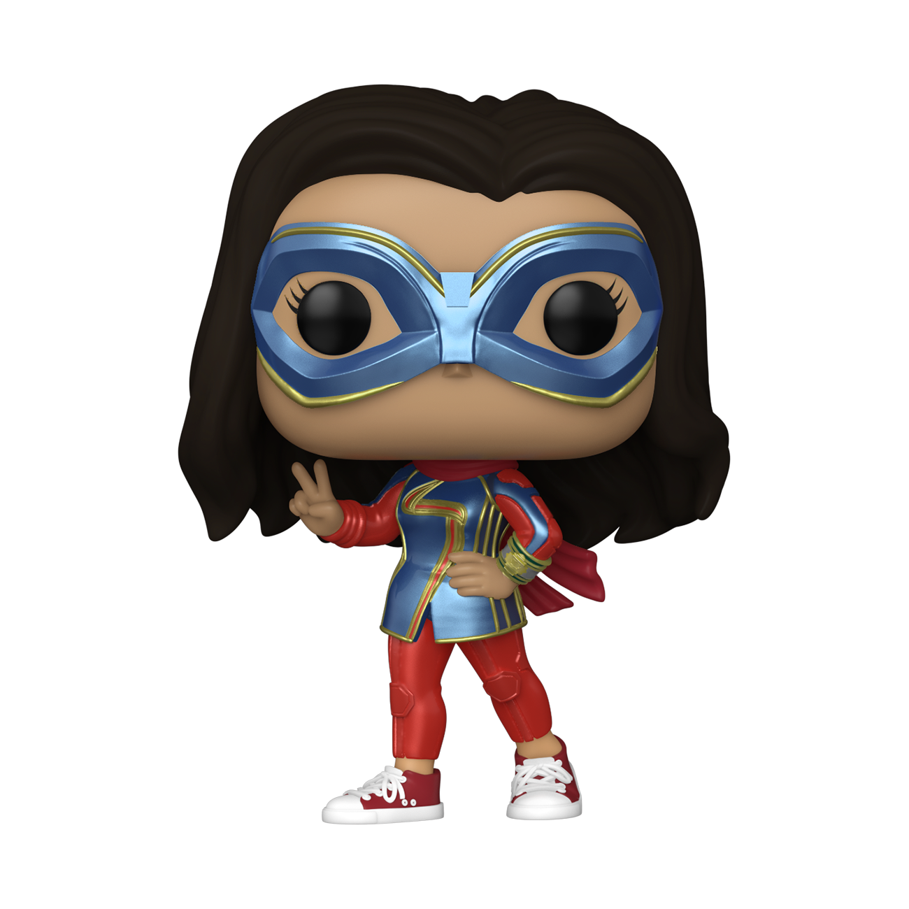 Fundom - Wholesale Figurine Toy - Kids - Funko Pop! Marvel Studios: Ms. Marvel - Ms. Marvel with Peace Sign0