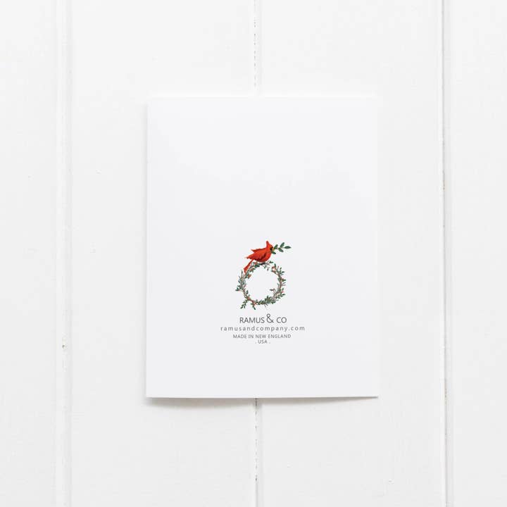 Ramus & Co. - Vendita all'ingrosso Biglietti di auguri di buone feste - Biglietto di auguri con ghirlanda della famiglia Raccoon2