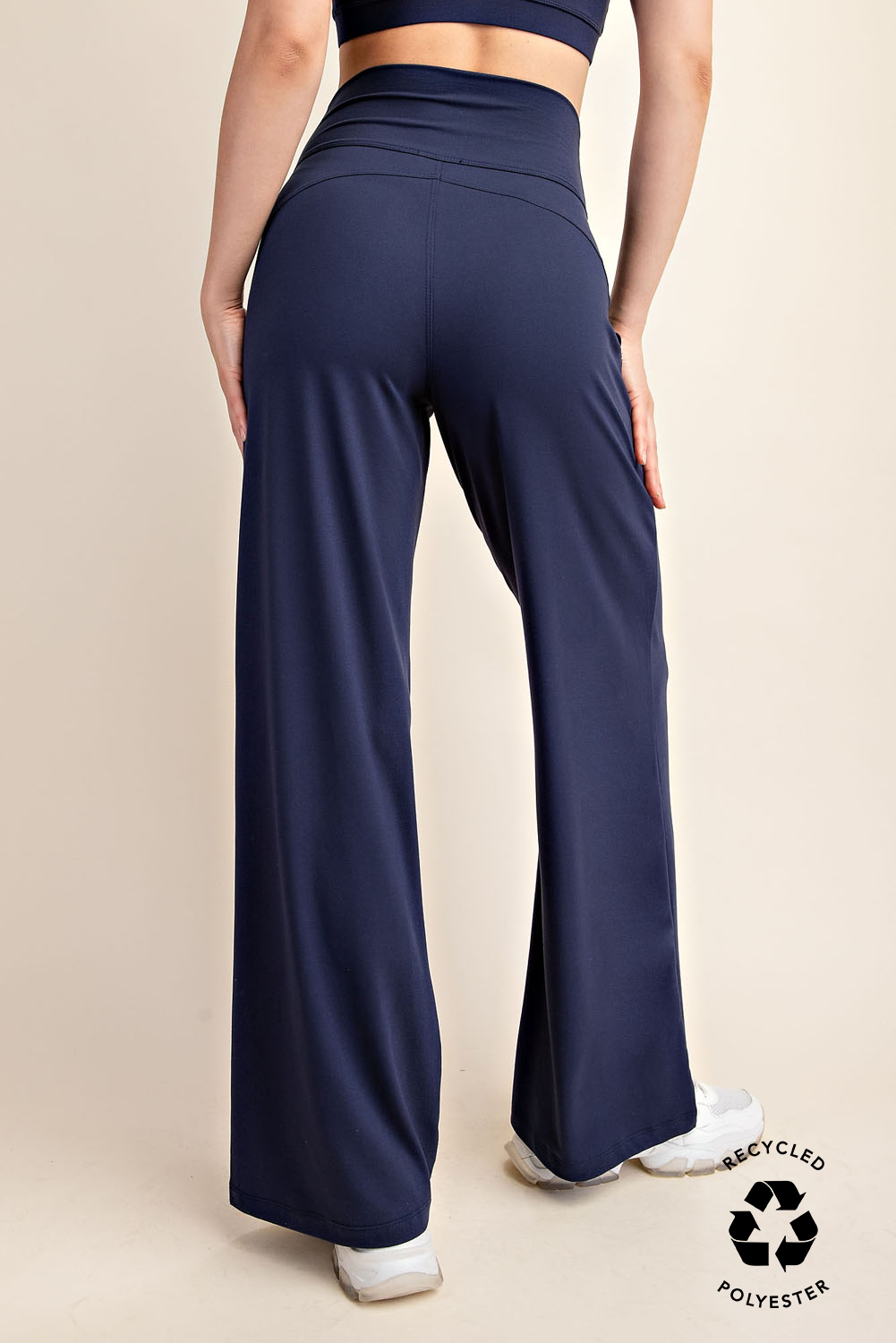 Rae Mode - Wholesale Pants - Women's - RECYCLED BUTTER V WAIST WIDE PANT42