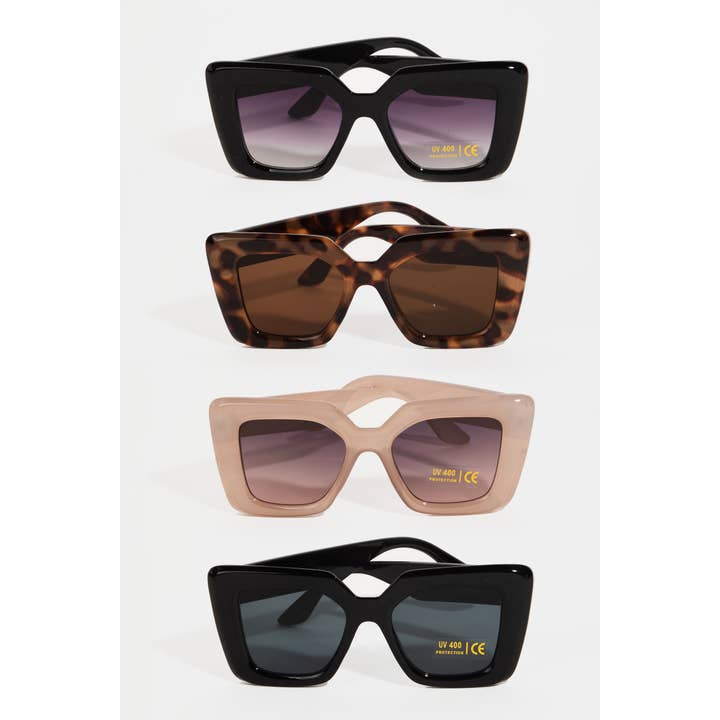 Assorted Thick Plastic Frame Cat Eye Sunglasses for wholesale on Faire