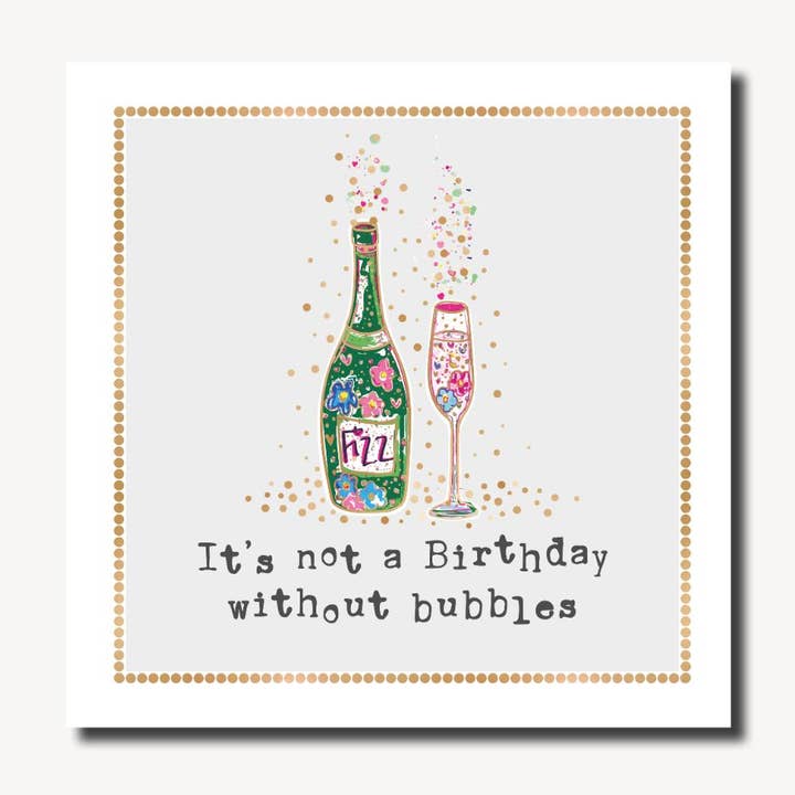 Ce n'est pas un anniversaire sans bulles | Lucy Locket | Cartes pour la vente par Marina B
