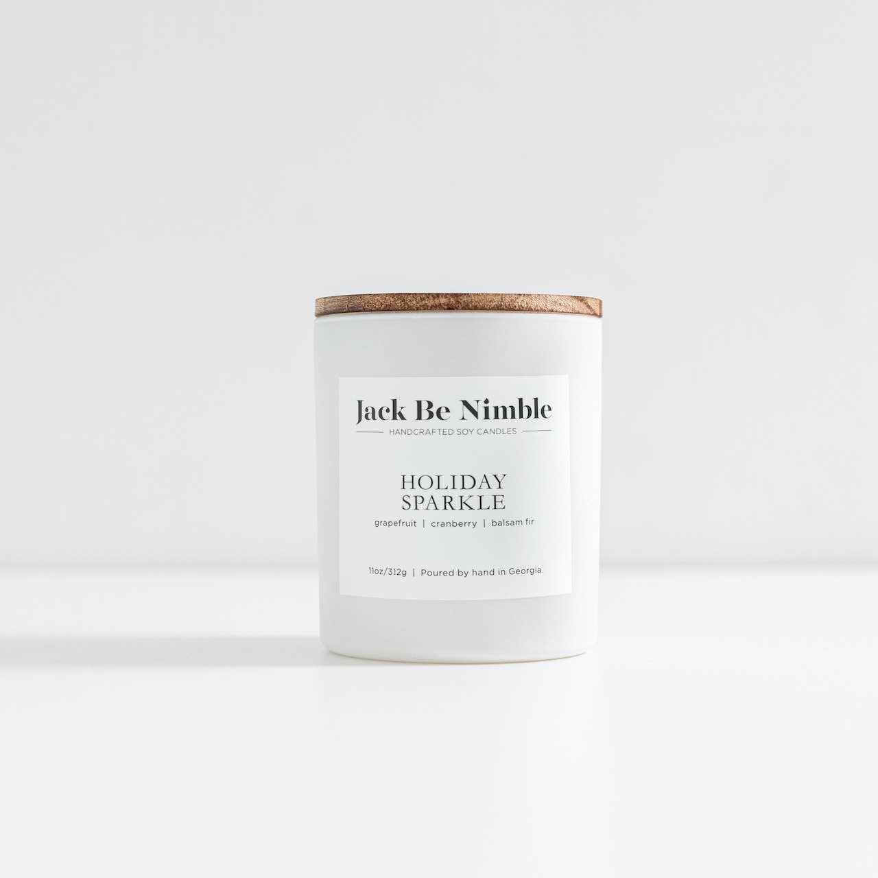 Jack Be Nimble Candles - Wholesale Jar/Filled Candle - 11oz Holiday Sparkle • Christmas Scented Soy Candle5