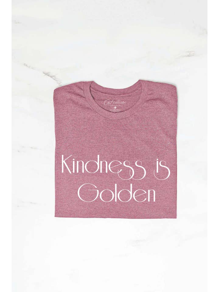 OAT COLLECTIVE – wholesale T-shirts med screentryck – Dam – VÄNLIGHET ÄR GOLDEN Grafisk T-shirt6