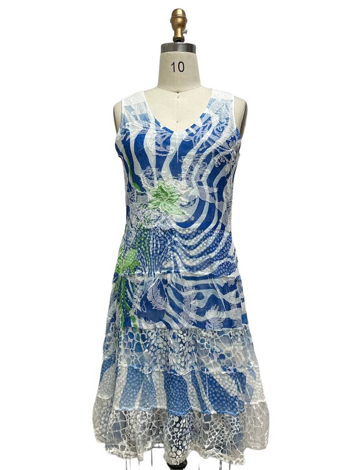 Havblå Burnout Wide slv Ombre Solkjole til kvinder for engroshandel hos Kamana