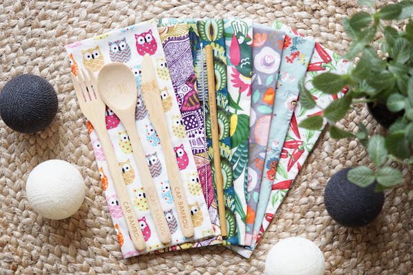 cap bambou - Wholesale Assorted Cutlery Set - Set of 3 cutlery fork+spoon+knife “Made In France”1