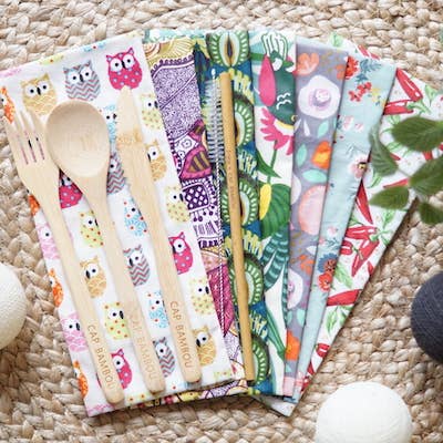 cap bambou - Wholesale Assorted Cutlery Set - Set of 3 cutlery fork+spoon+knife “Made In France”1