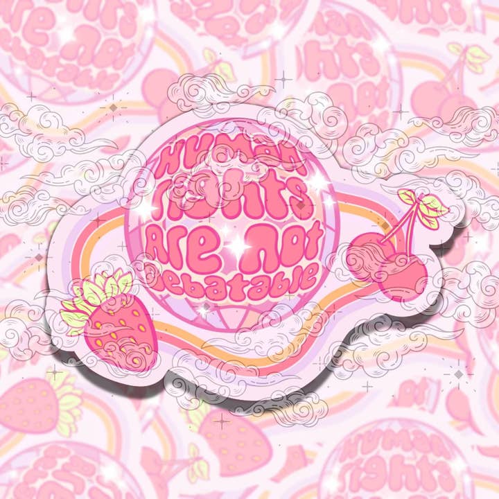 Menneskerettigheder Vinylklistermærke - Gave til Kvinders Rettigheder for engroshandel hos Sticky Sadness Designs