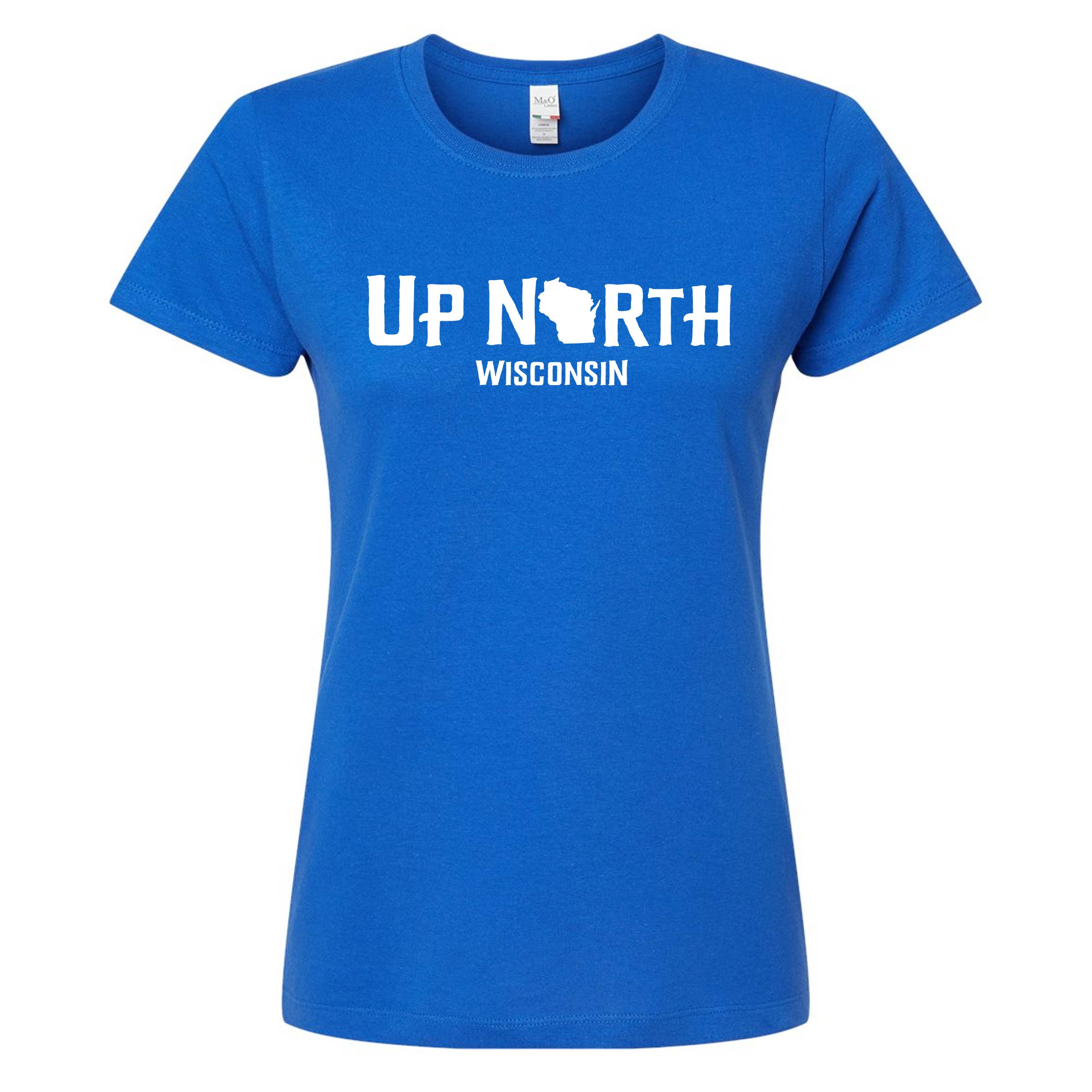 Wi-Wear - Wholesale Screen Printed T-Shirt - Women's - Up North Wisconsin Women's/Ladies Wisconsin T-Shirt5