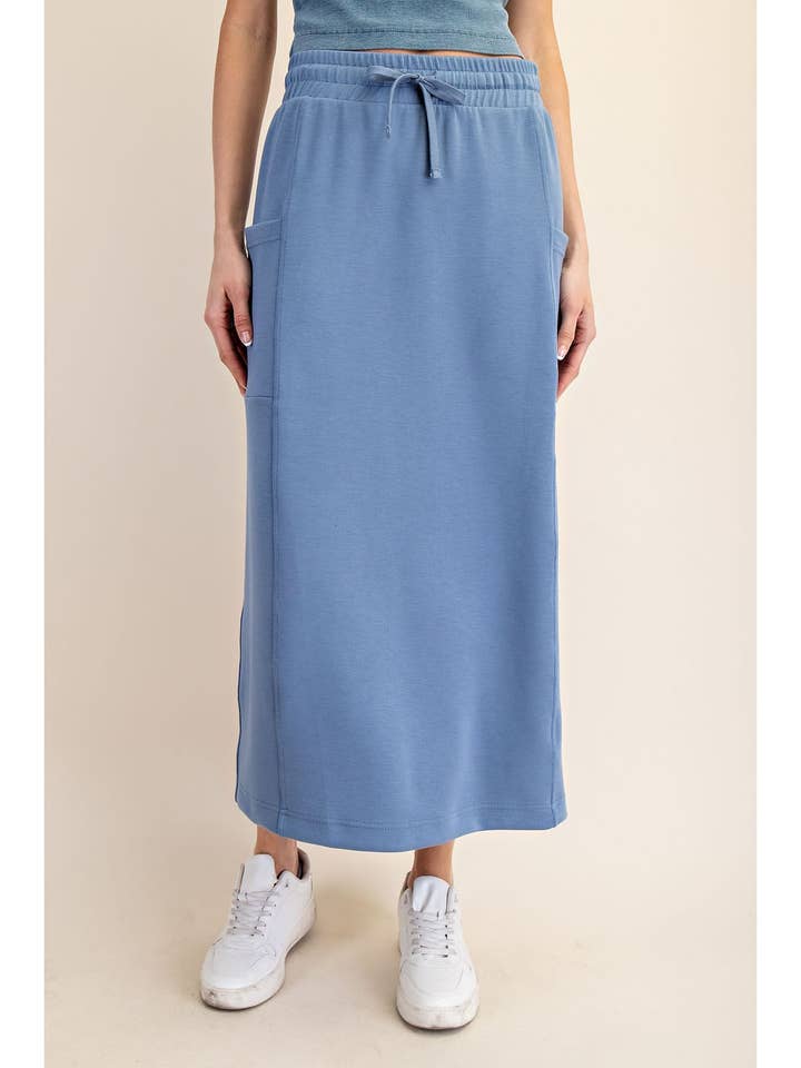 MODAL SCUBA LONG SKIRT for wholesale by Rae Mode