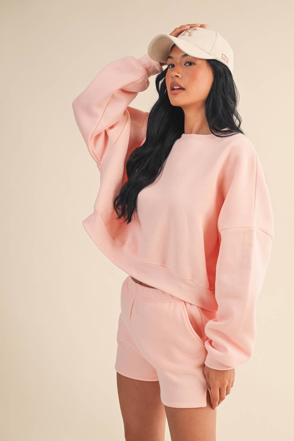 KIMBERLY C - Wholesale Sweatshirt - Women's - Cozy Fleece Oversized Crewneck Sweatshirt63