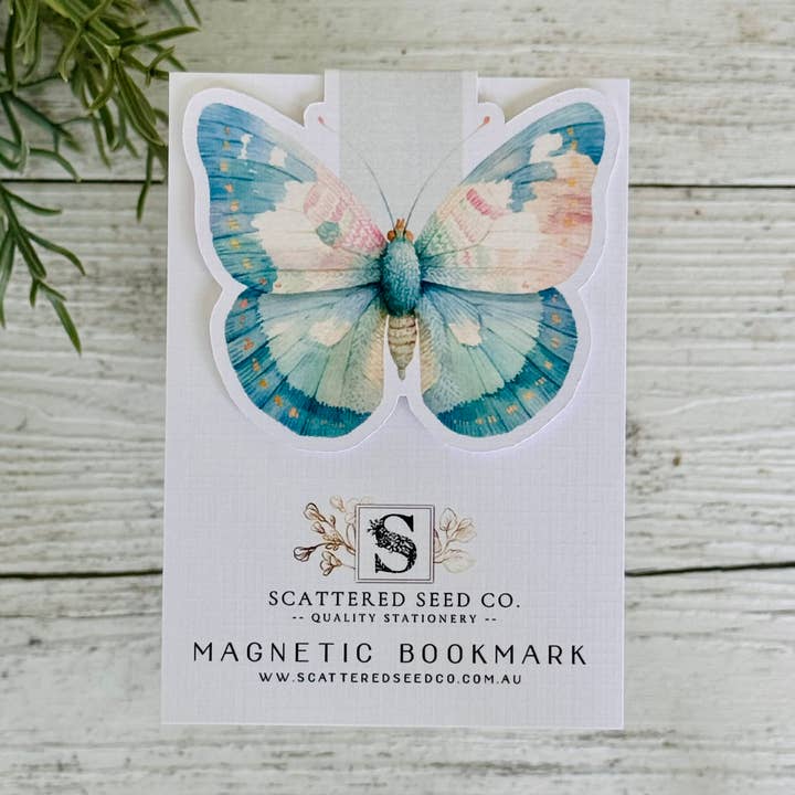 Pastel Butterfly Magnetic Bookmarks - Teal and other Purchase Wholesale tealeaves. Free Returns & Net 60 Terms on Faire trending on Faire.