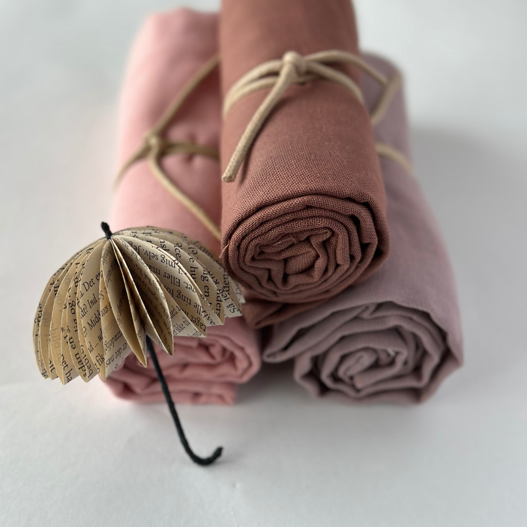 Saga Copenhagen - Wholesale Diaper (Cloth) - Baby - Muslin Cloth - Mauve - 100% Organic Cotton 2