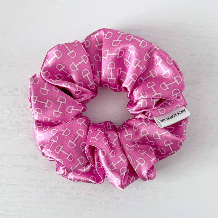My Fancy Pony - Wholesale Scrunchie - Women's - Snaffle Bit Satin Equestrian Scrunchies3