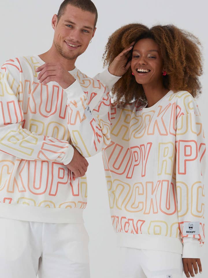 Rockupy - Wholesale Graphic Sweatshirt - Unisex - Allover Wanja Unisex Sweatshirt0